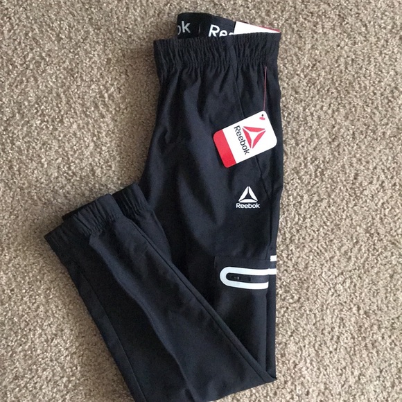 Reebok Other - Reebok black joggers boys size 8